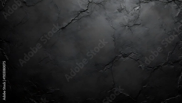 Fototapeta Black or dark gray rough grainy stone texture background