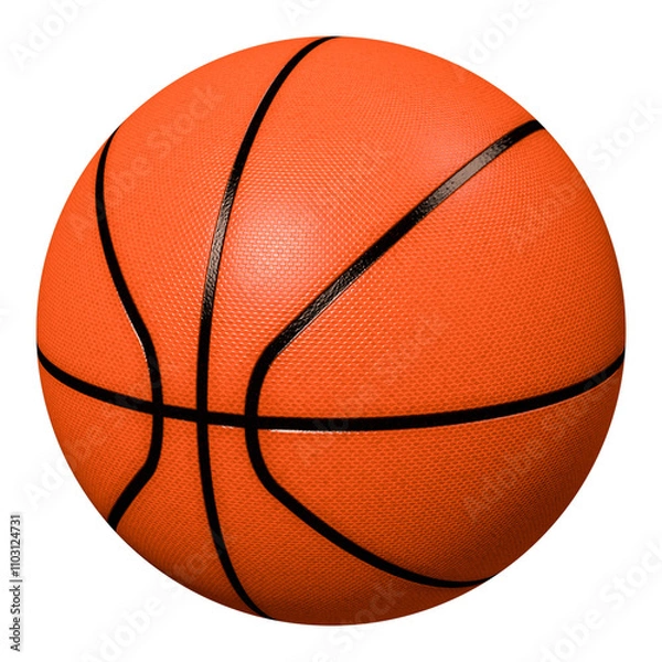 Fototapeta basketball isolated on transparent background