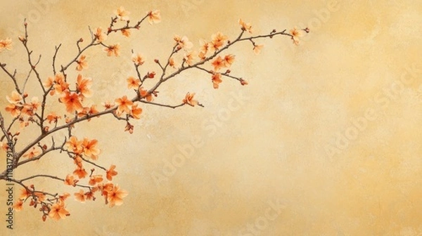 Obraz Orange flower branch