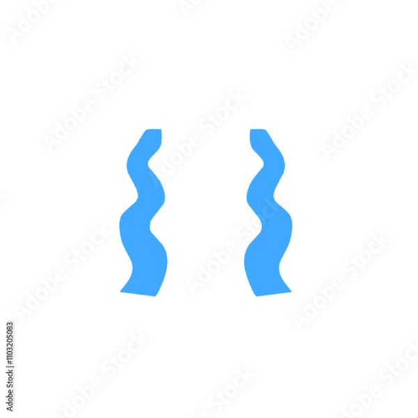 Obraz vector cartoon tears dripping