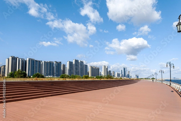 Fototapeta running track in the city