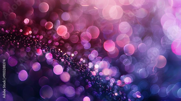 Fototapeta Blurred violet light splash, bokeh effect background. Copy space. Abstract background.