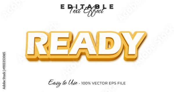 Fototapeta Ready text effect, trendy graphic style, editable text