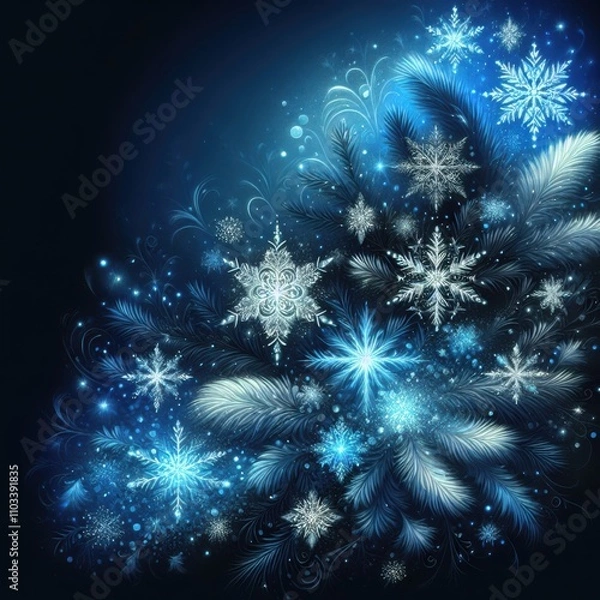 Obraz Snowflakes Pattern
