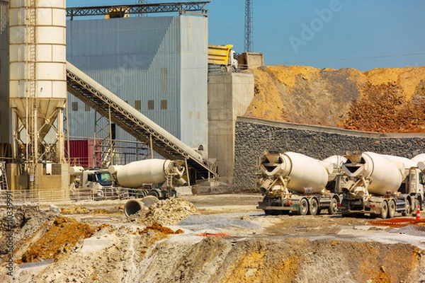 Obraz Ready mix concrete production plant
