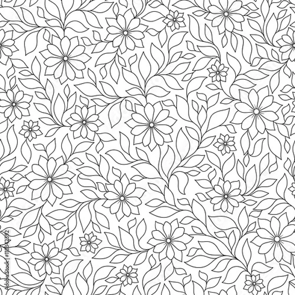 Fototapeta Pattern for coloring book.