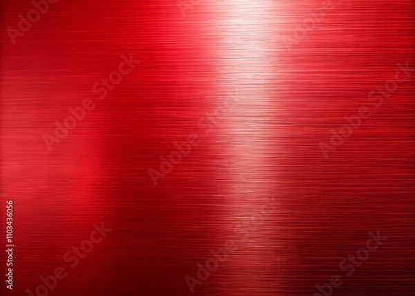 Fototapeta Minimalist Background of Red Metal Texture with Subtle Reflections and Soft Shadows for Elegant Design Projects and Creative Artwork