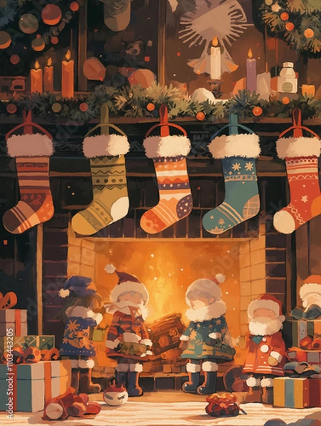 Fototapeta Christmas decorations