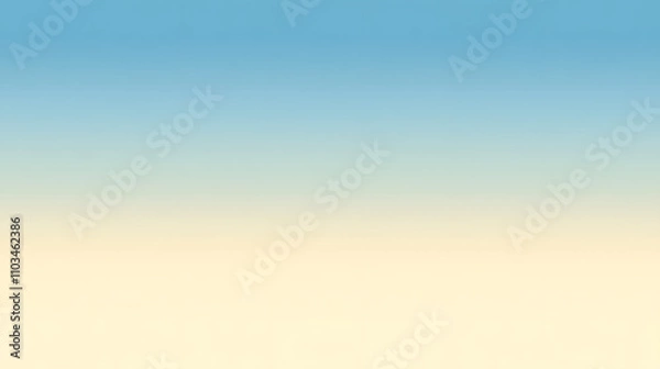 Fototapeta Soft gradient background transitioning from light blue sky to pale yellow, ideal for minimalist designs or as a subtle backdrop for text or images. Perfect for websites, presentations and more.