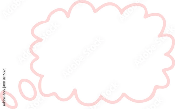 Fototapeta Speech Bubble Talk Line art