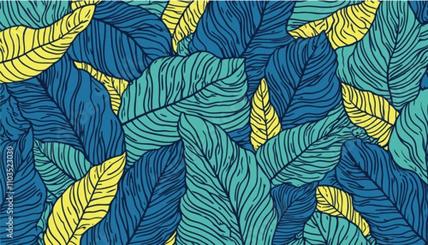 Obraz leaves background-01.eps