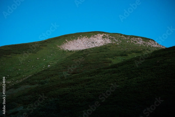 Obraz 双六小屋周辺の北アルプスの景色