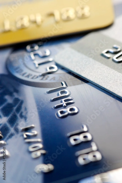 Obraz credit card background