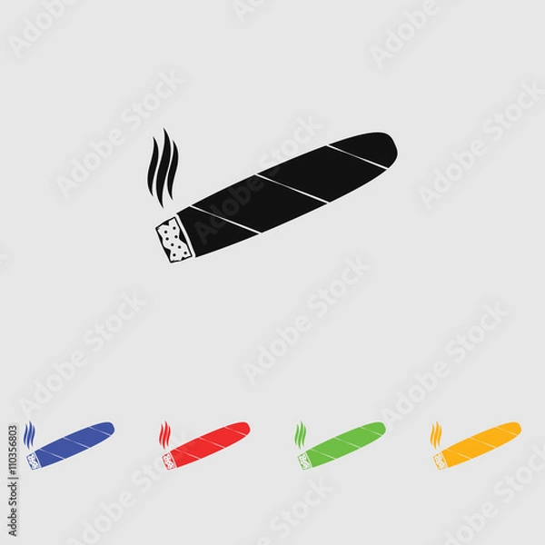Obraz Cigar simple vector icon