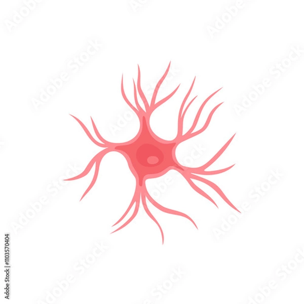 Fototapeta Microglia cell Illustration 