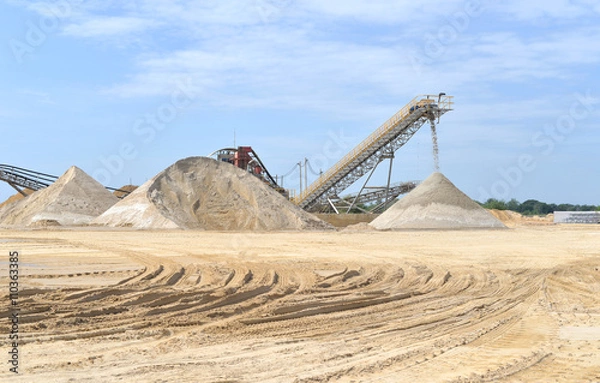 Fototapeta Sand mining