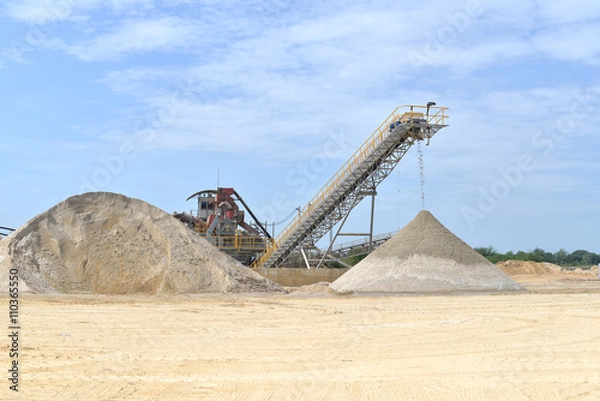 Fototapeta Sand mining