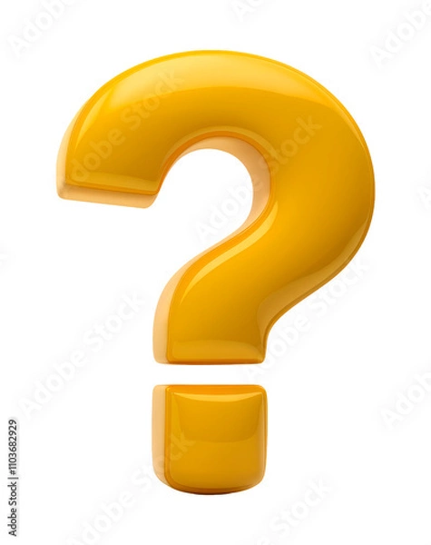 Obraz question mark 3d