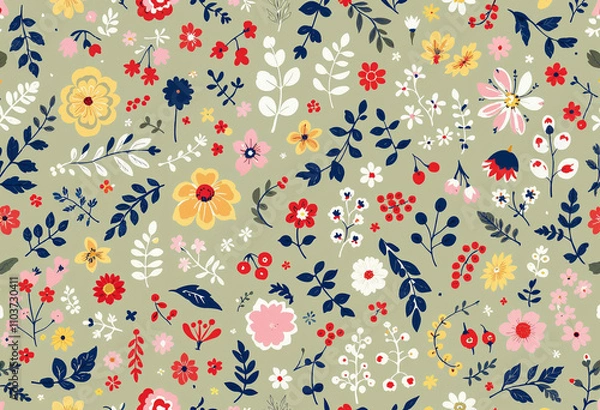 Obraz pattern with flowers