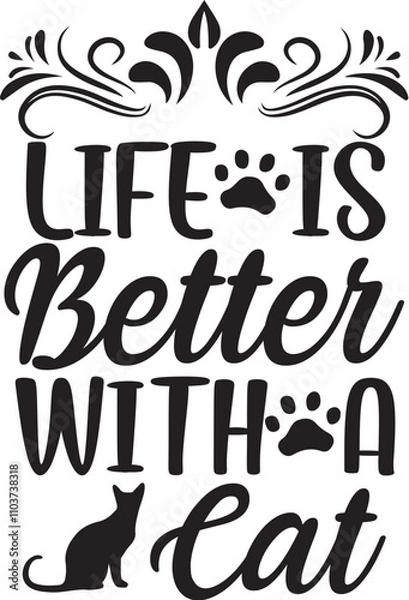 Obraz Cat SVG Design 