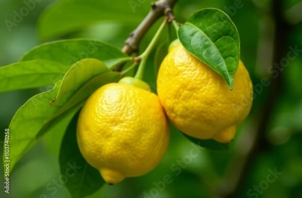 Fototapeta lemon on tree