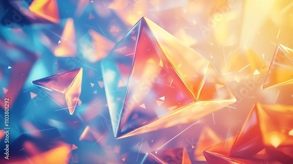 Fototapeta 抽象的なデザインアートの背景画像