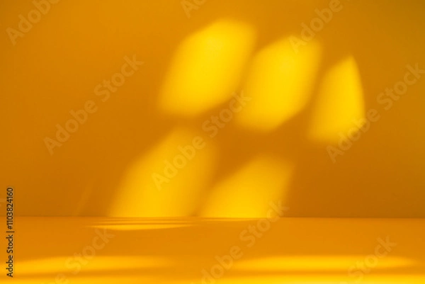 Obraz Smooth yellow gradient with artistic shadows and warm tones, offering a versatile and uplifting background for creative or professional projects..