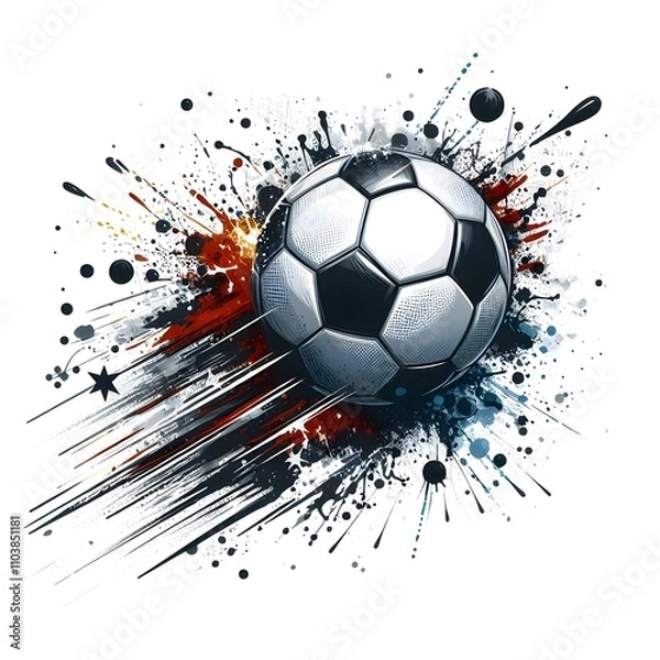Obraz Football Splash art designs