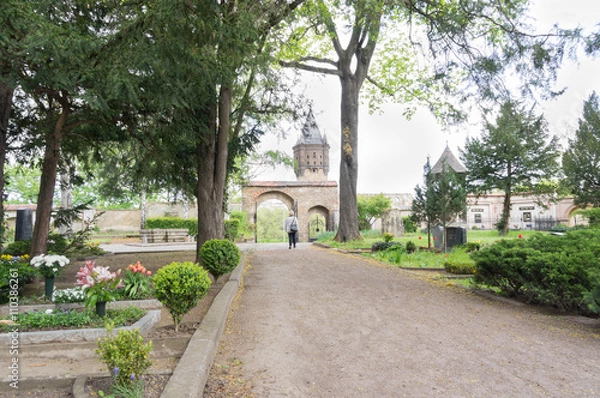 Fototapeta town cemetery