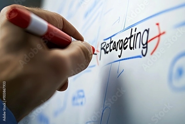 Obraz Retargeting Strategy Planning on Whiteboard