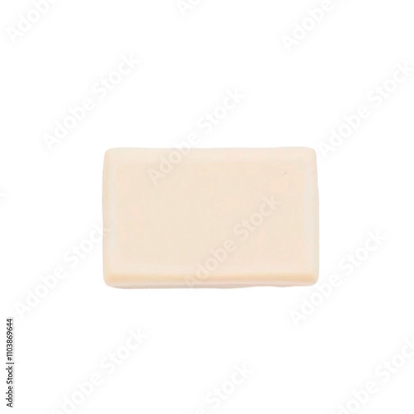 Obraz Cream bar soap isolated on white background