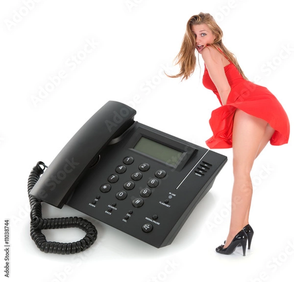 Fototapeta Business phone close up