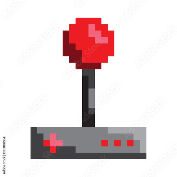 Obraz video game item pixelated joystick