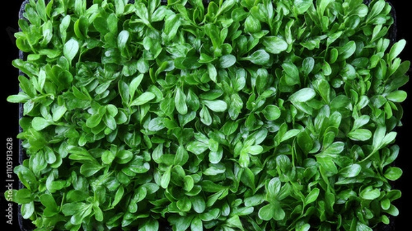 Fototapeta Lush green leaves create vibrant and fresh spring atmosphere, perfect for enhancing any garden or landscape design
