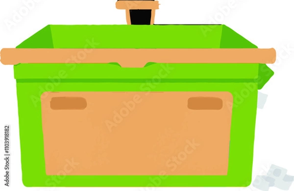 Obraz Order Heavy Waste Trash Bin