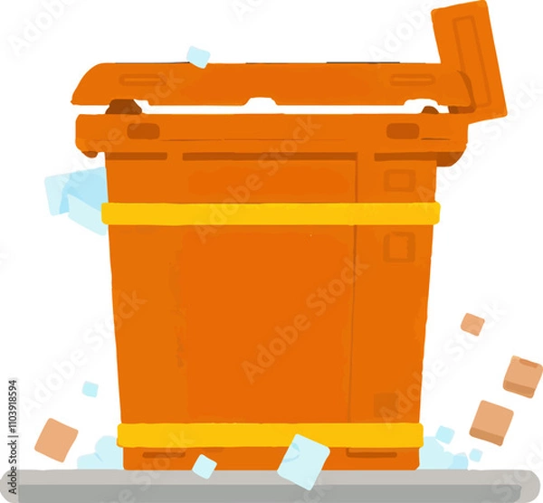 Obraz Dumpster Garbage Waste Building Recycling