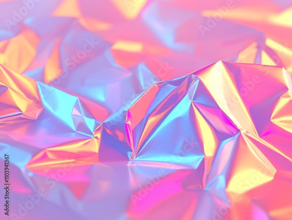 Fototapeta Vibrant abstract artwork digital creation colorful patterns modern art close-up visual aesthetics for interior design