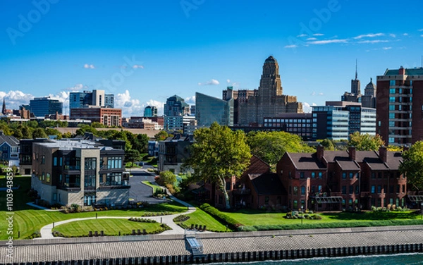 Obraz Skyline of Buffalo, New York, in Summer
