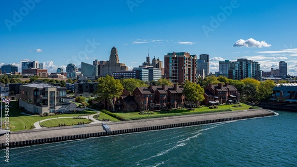 Obraz Skyline of Buffalo, New York, in Summer