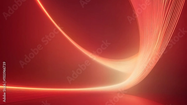 Obraz abstract background with glow lines