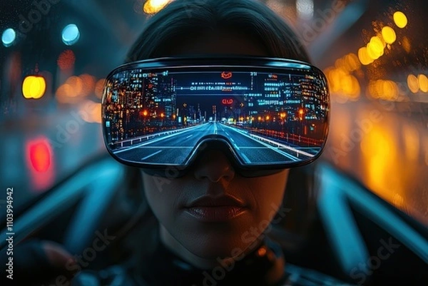Fototapeta Augmented Precision: Driving the Future