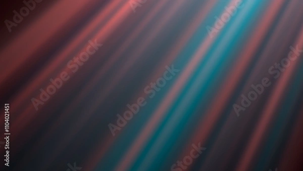 Obraz Abstract diagonal pattern with teal and coral colors creating a blurred gradient effect