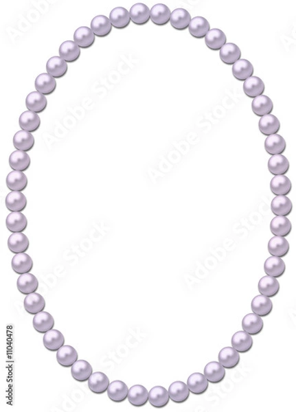 Obraz Pearl frame-necklace
