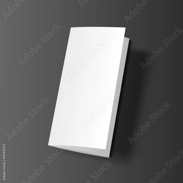 Fototapeta Brochure blank mockup black