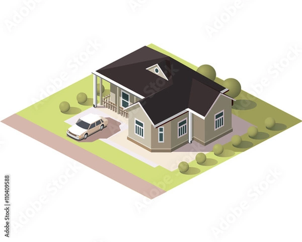 Obraz Set tiles vector buildings