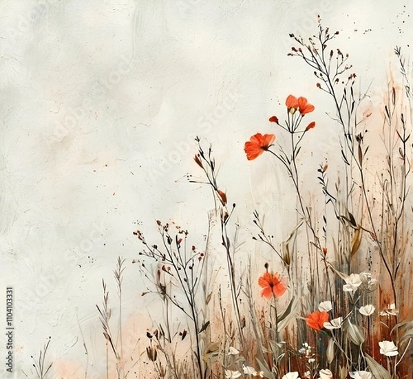 Fototapeta poppies in the field