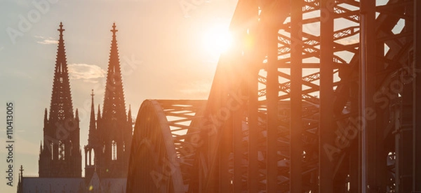 Obraz Kölner Dom bei Nacht