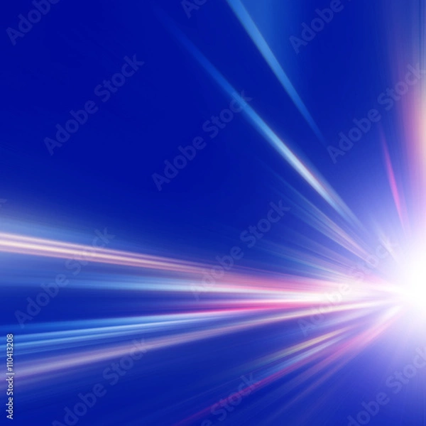 Fototapeta Abstract image of speed motion on the road.