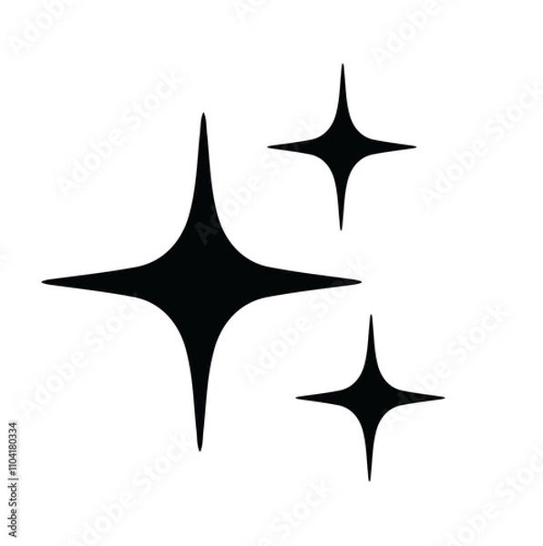 Fototapeta black star