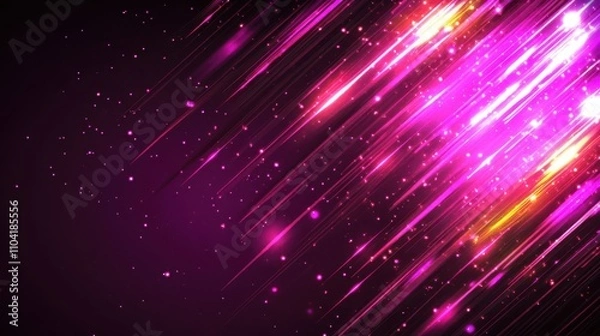 Fototapeta Modern Dark Pink Neon Luminous Abstract Background